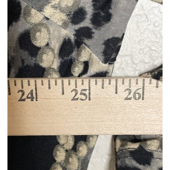 Nygard Womens 2X Leopard Animal Print Blouse Top 3/4 Sleeve‎ Preppy Career Mob - Picture 3 of 7